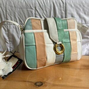 Vintage NWT Pastel Patchwork Leather Handbag